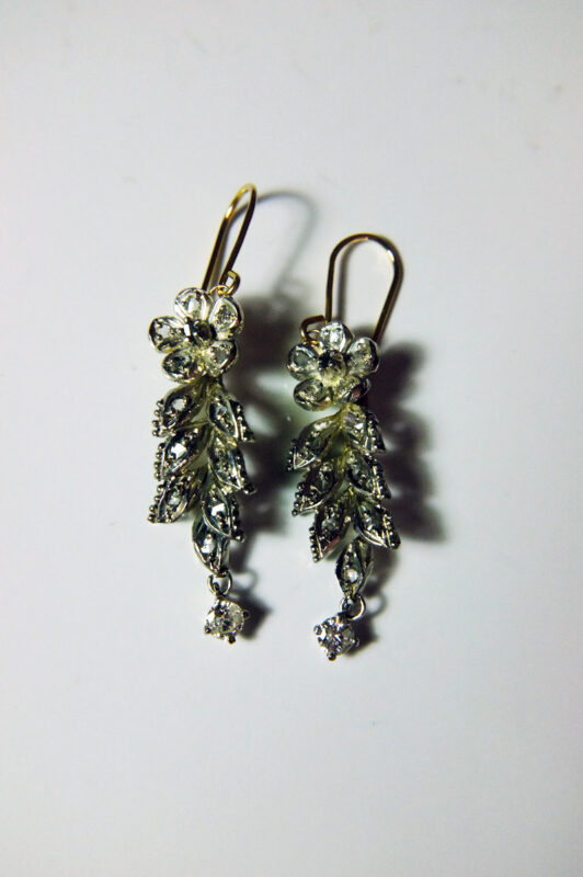 Antique Diamond Drop Earrings