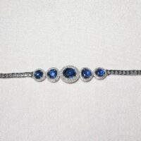 vintage blue sapphire bracelet
