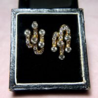 vintage diamond earrings studs