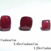 6 Unheated Ruby Loose Gems Natural