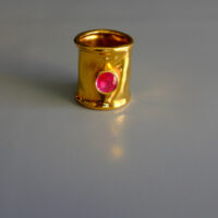 Burmese star ruby ring, 24k gold ring, Burmese ruby ring, twin peaks ring, ruby ring Singapore