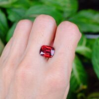 GIA 4ct Red Spinel Gem Ring