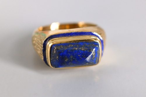 SIJS, lapis ring gold mens, handmade fine jewelry, medieval style gold rings, lapis lazuli gold ring, 22k gold mens ring, fine jewellery singapore, handmade jewellery singapore
