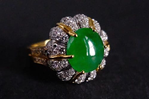 SIJS, jade diamond platinum ring, bespoke engagement ring singapore, bespoke vs custom jewelry, bespoke jewellery singapore, bespoke jade jewellery