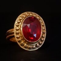roman ruby ring
